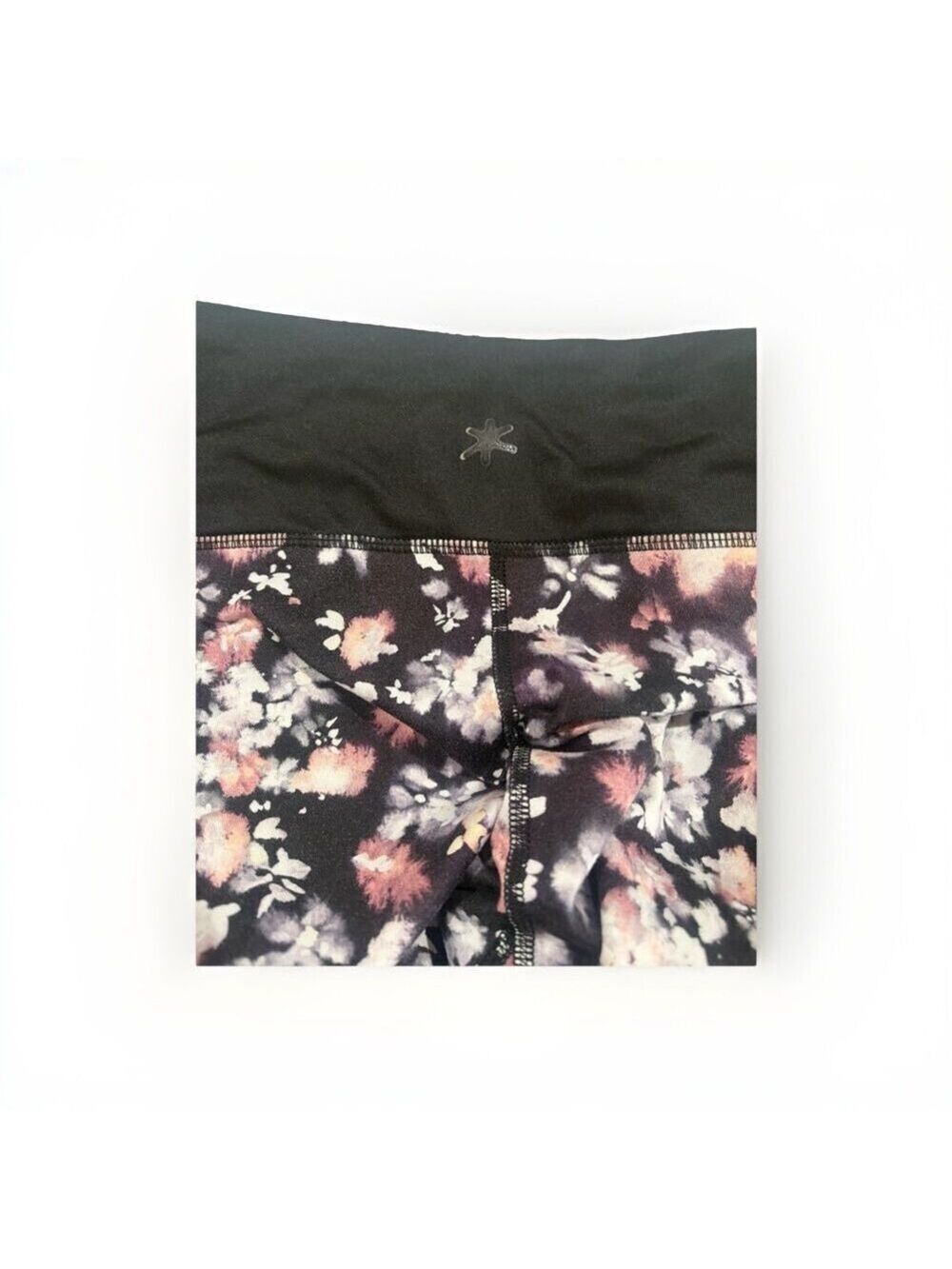 Splendid Floral Yoga Pants Women's Medium Black White - Picture 4 of 7